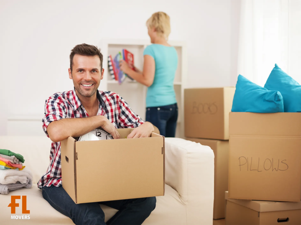 Fort Lauderdale Moving Happy Customers Unpacking Boxes
