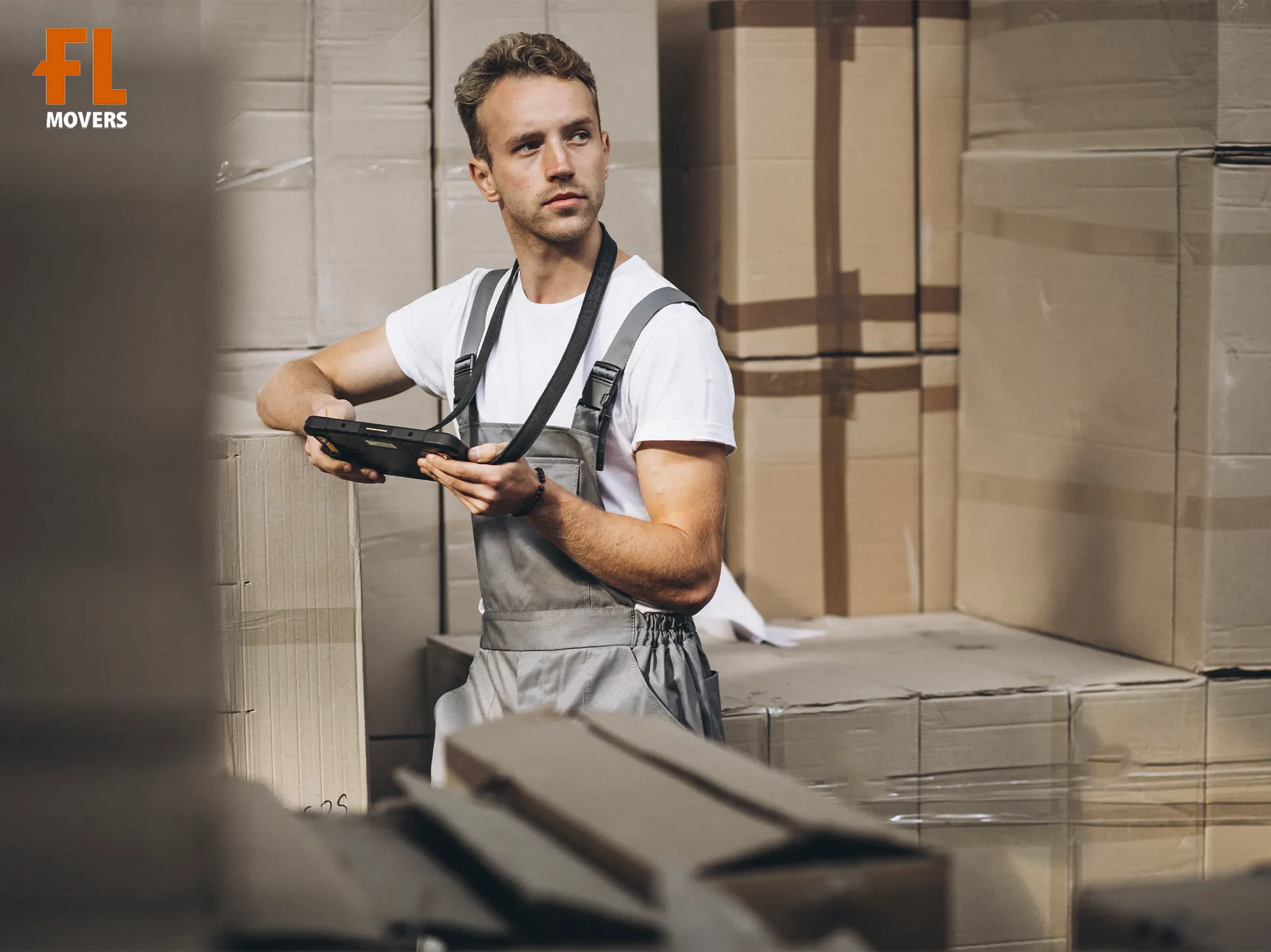 Team Member Check Customer Boxes Fort Lauderdale Movers Storage Service Team Member Check Customer Boxes