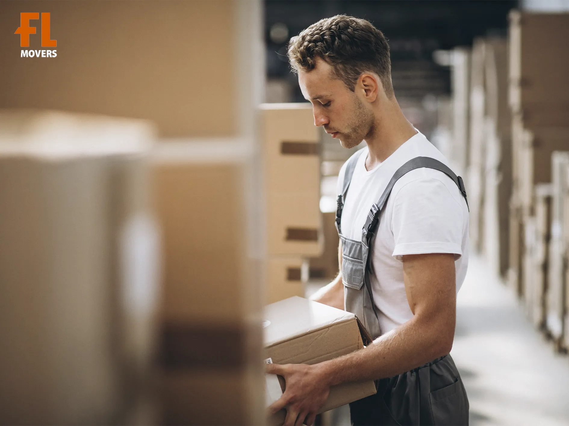 Team Member Check and Loading Customer Boxes Fort Lauderdale Movers Storage Service Team Member Check and Loading Customer Boxes
