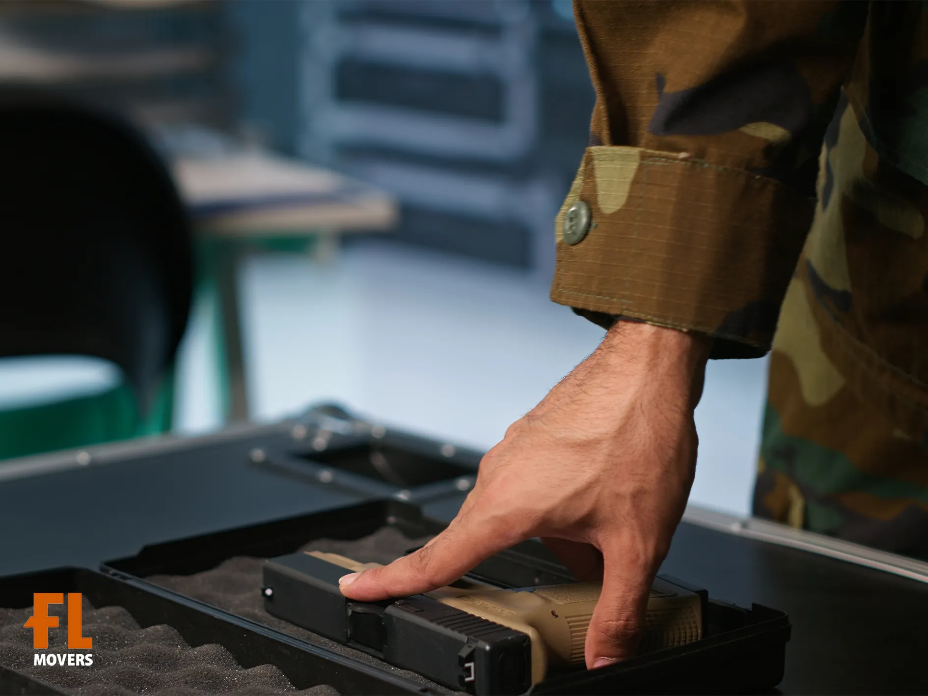 Fort Lauderdale Movers Military Relocation Customer Put Pistol in Guncase