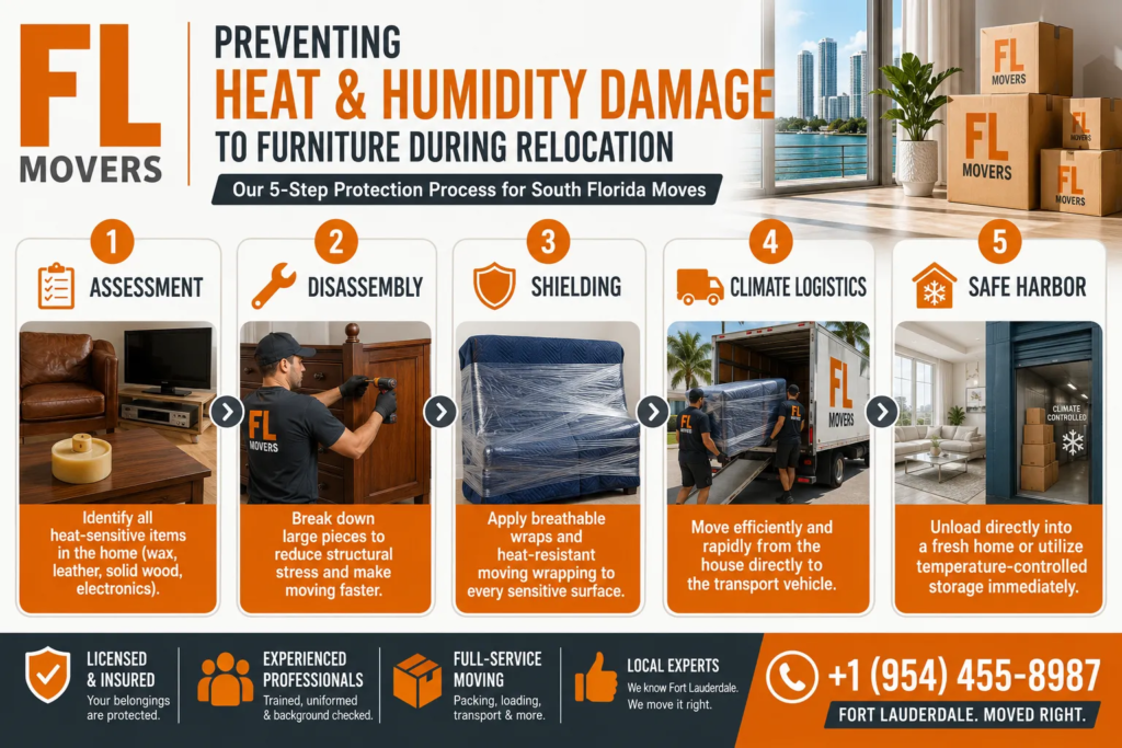Infographic Preventing Heat Humidity Damage to Furniture During Relocation