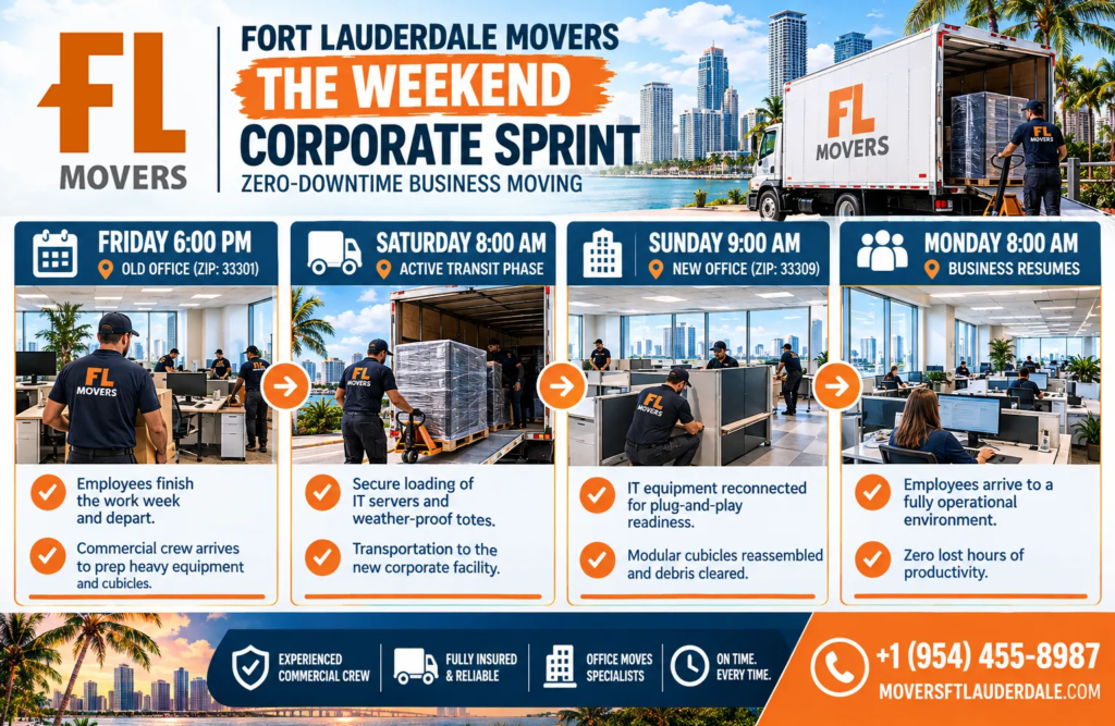 Infographic The Weekend Corporate Sprint-Zero Downtime Business Moving