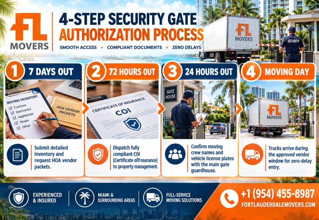 Infographic 4-Step Security Gate Authorization Process